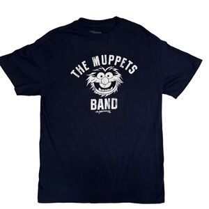 The Muppets Black T-Shirt Size Medium Animal Graphic Short Sleeve Vintage Y2K